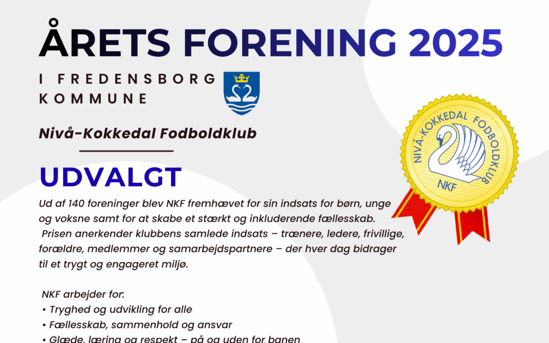 NKF er Årets Forening 2025 i Fredensborg Kommune