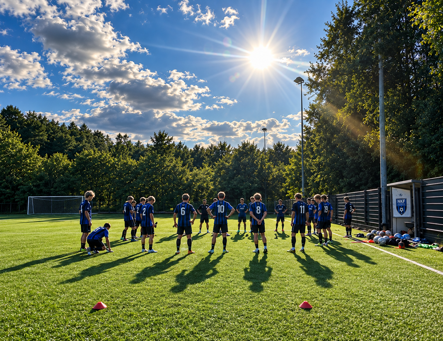 NKF senior/U19-spillerne samlet til træning på Karsemosegård